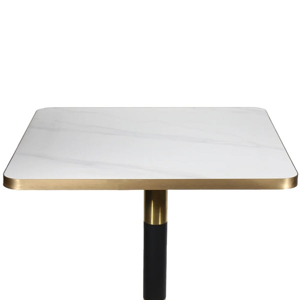 Gold Aluminium Edge Sintered Stone - Black Base