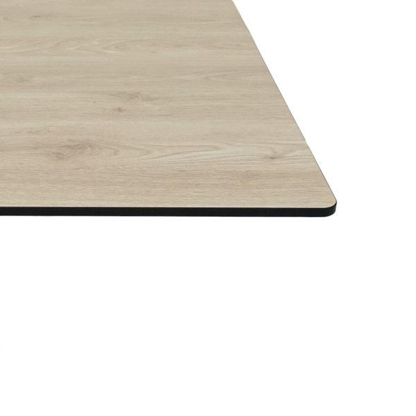 HPL Smoked Elm Compact Laminate Tabletop with Cavallo 450 Table Base