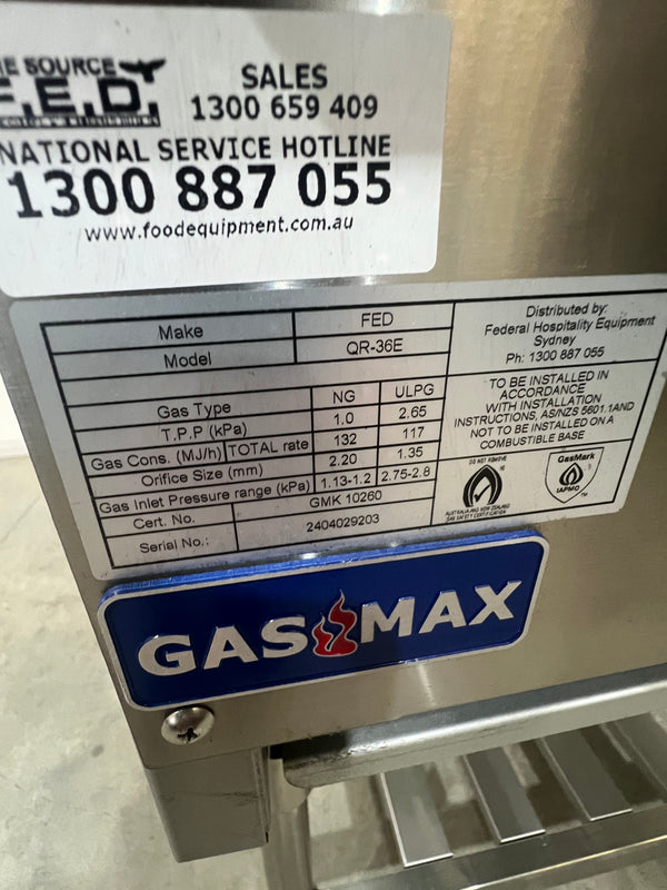 Gasmax QR-36E Char Grill + QR-36-SE Stand