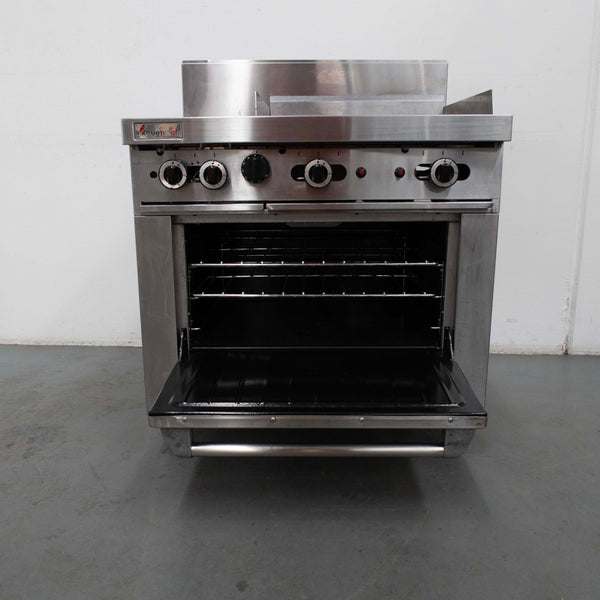 TrueHeat RCR9-2-6G 2 Burner Range Oven With 2 Burner Griddle