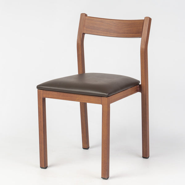 Imola Aluminium Dining Chair Gold Walnut
