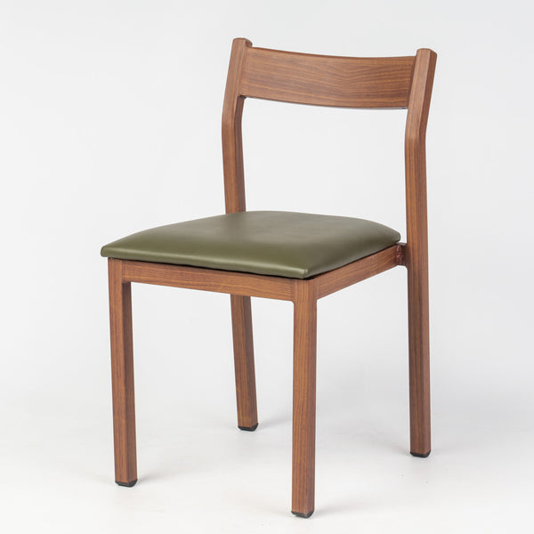 Imola Aluminium Dining Chair Gold Walnut