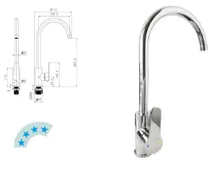 Jetstream JET3000D - Deck Mount With 180mm Spout