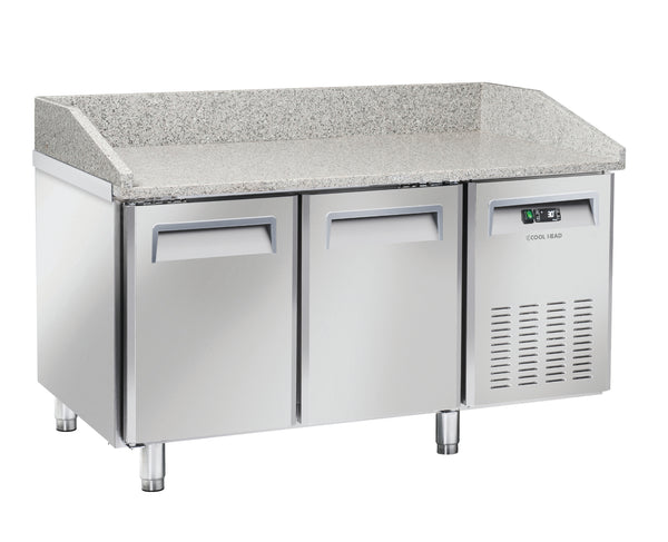 Saltas MPB0020 - Marble Top 2 Door Pizza Fridge