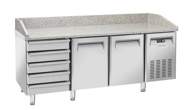 Saltas MPB0026 - Marble Top Pizza Fridge