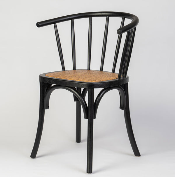 Marrow Timber Armchair with Rattan Seat