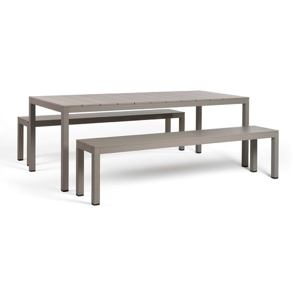 Nardi Rio Outdoor Aluminium Bench Dining Setting