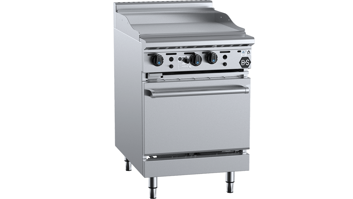 B+S Black OVGRP6 Oven with Grill Plate SilverChef