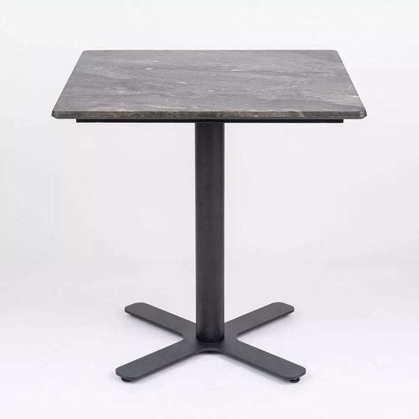 Square 70cm Super Matte Smart Top Complete Table with Piatto Base