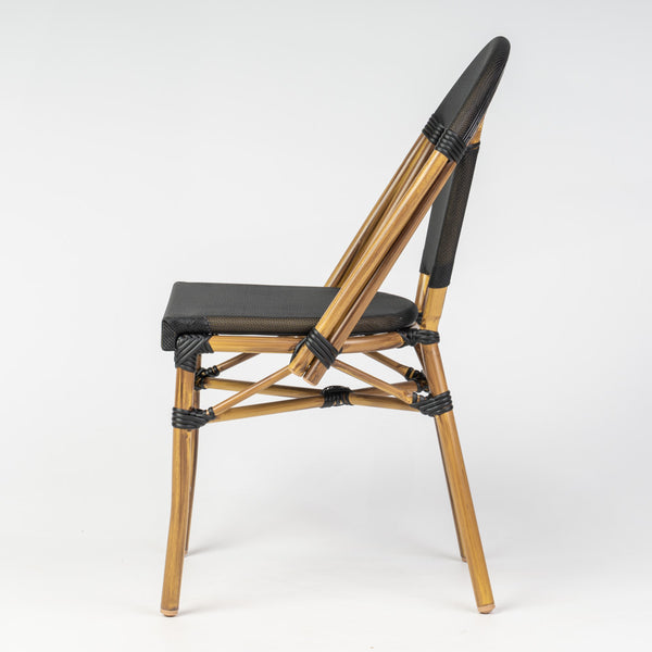 Parisian Bistro Chair with Fabric Seat