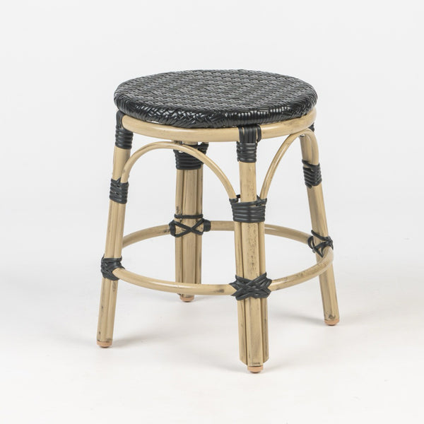 Parisian Round Stackable Low Stool - Light Bamboo