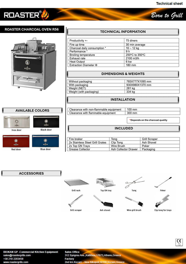 Roaster R56 - Charcoal Oven