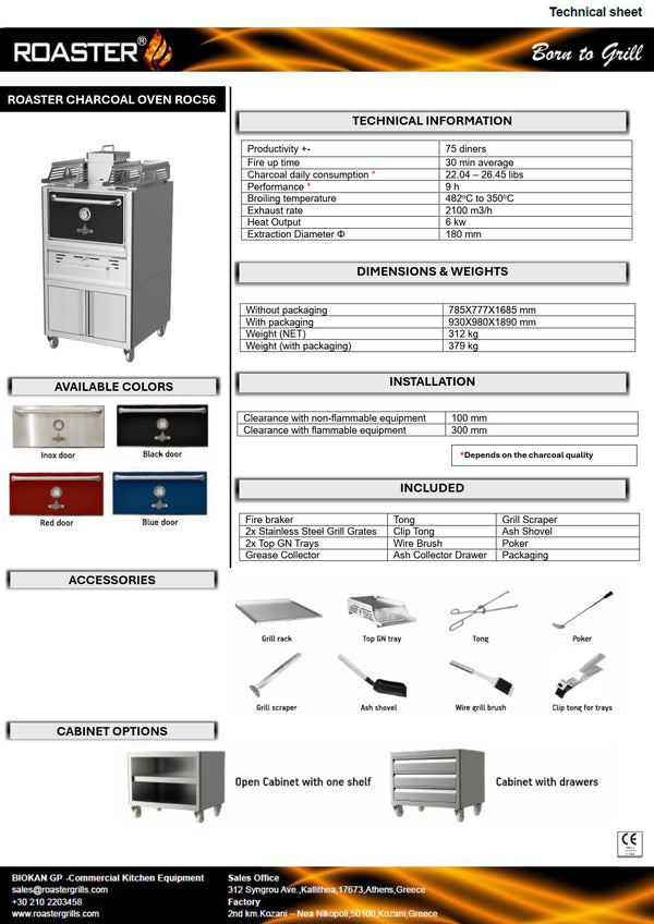Roaster ROC56 - Charcoal Oven
