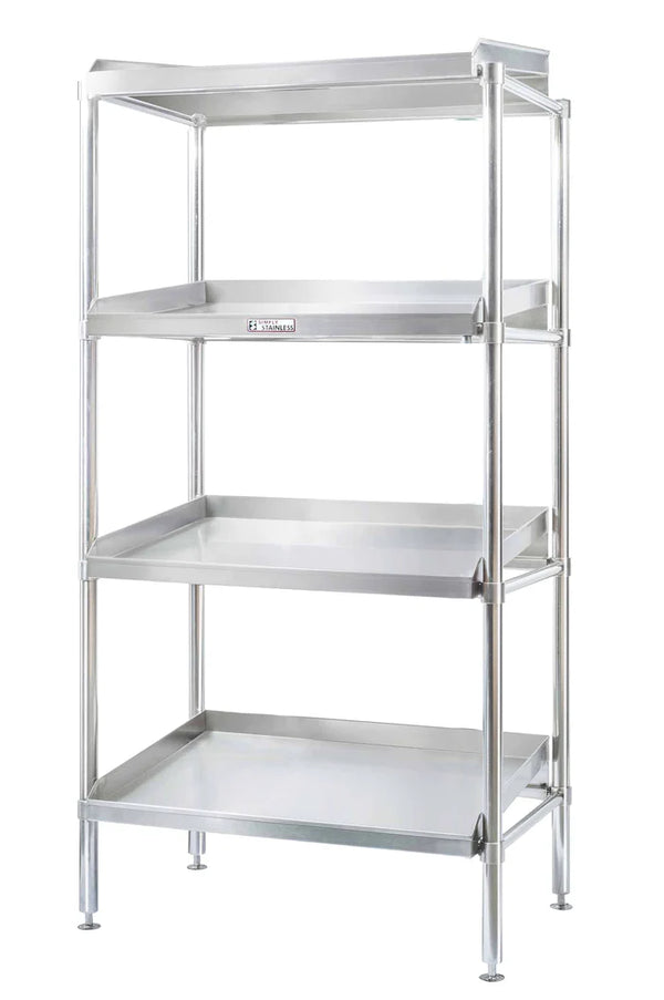 Simply Stainless SS17.DF.1200 - Stainless Steel 4 Tier Adjustable Shelving