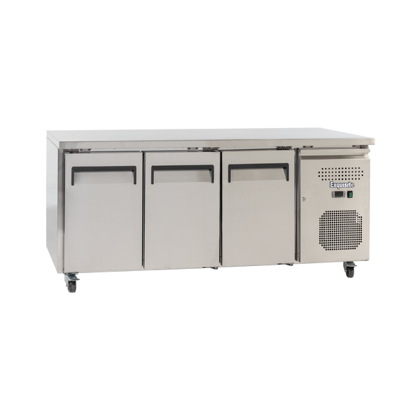 Exquisite SSF400H - Three Solid Door Underbench Freezer