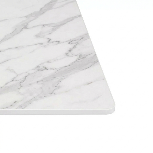Sintered Stone Table Top with Piatto Table Base