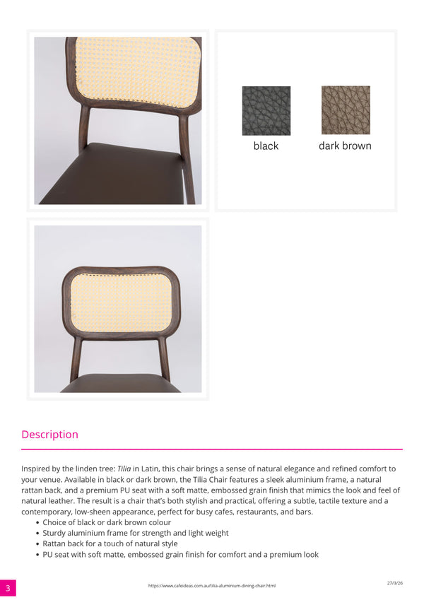 Tilia Aluminium Dining Chair