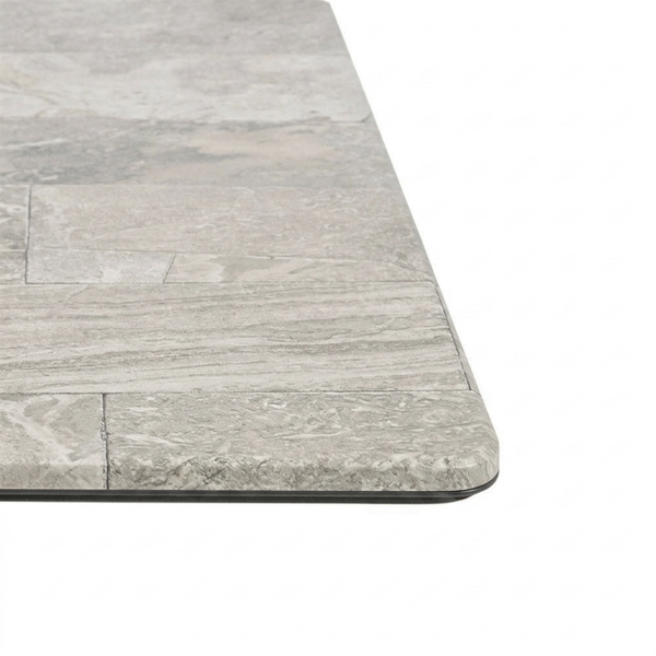 York Steel Rectangle Dining Table with Supermatte Smart Top 160x90cm