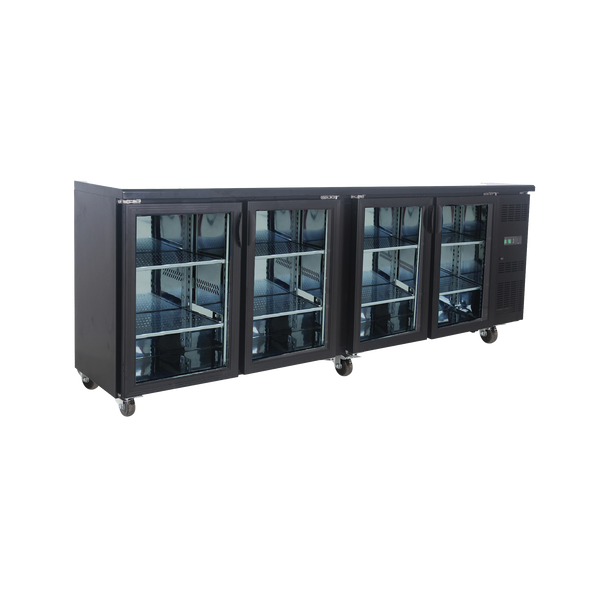Exquisite UBC630 - Four Glass Door Underbench Fridge