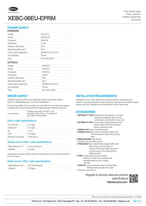 Unox Bakertop XEBC-06EU-EPRM - Combi Oven