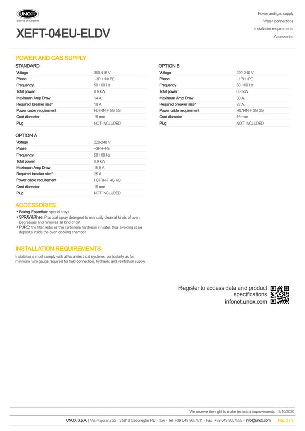 Unox Bakerlux Shop.Pro XEFT-04EU-ELDV - Convection Oven