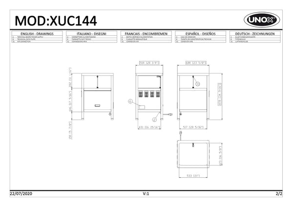 Unox Multi.Day Stand With Compressor XUC144 - Vacuum Stand & Compressor