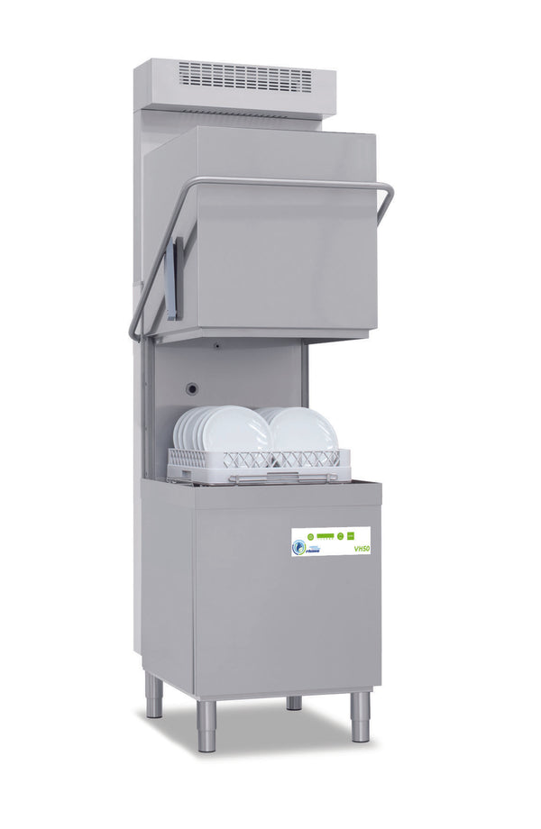 Rhima VH-50HR - Pass Through Glasswasher with Heat Recovery Unit