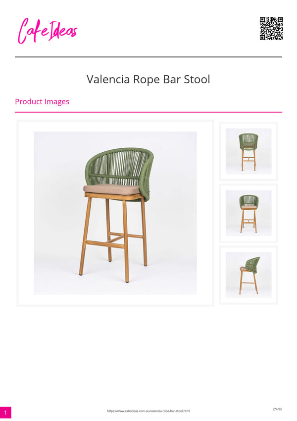 Valencia Rope Bar Stool