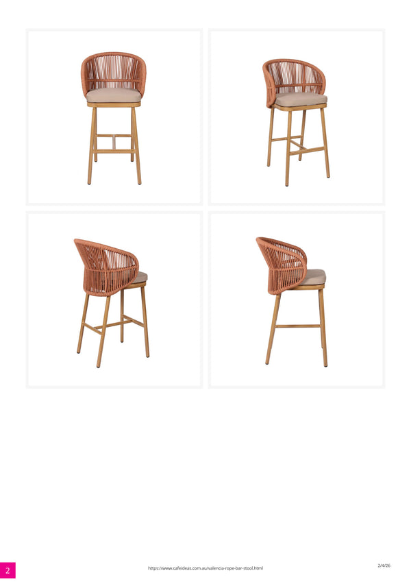 Valencia Rope Bar Stool
