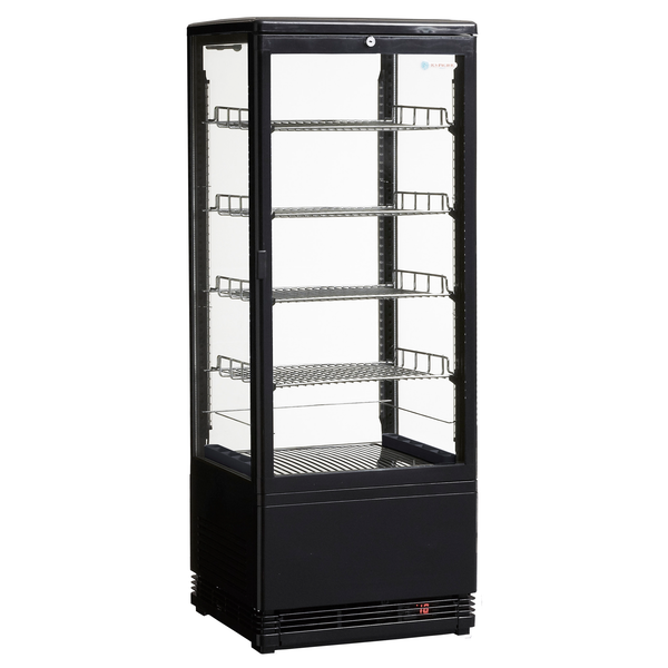 ICS PACIFIC Venice Tower Black - Counter Top Refrigerated Display