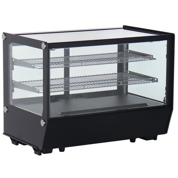 ICS PACIFIC Verona 90R Black - Counter Top Refrigerated Display