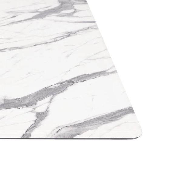 Square 60cm Super Matte Smart Table Top with Corsica Deluxe Table Base Dining Table