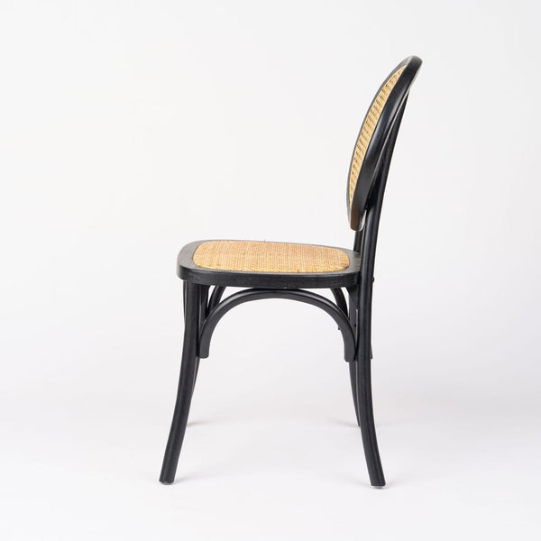 Victoria Timber Dining Chair with Rattan Seat