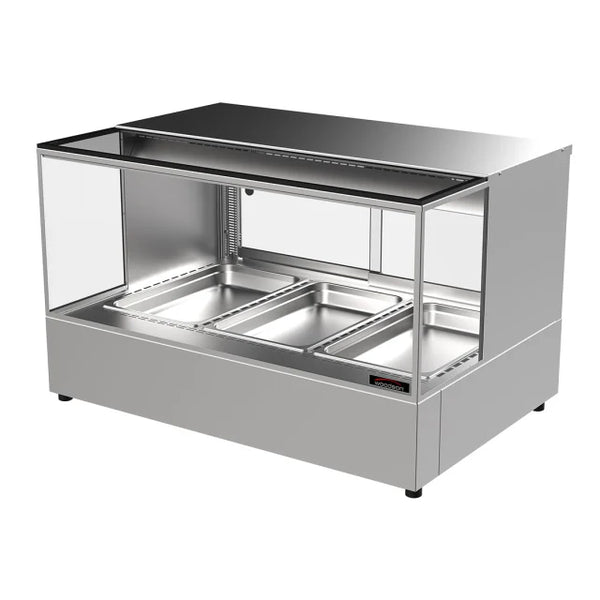 Woodson W.HFHSQ23 - Heated Square Glass Chicken Display