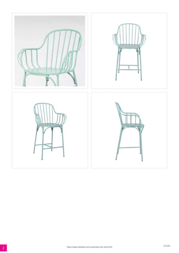 Windsor Outdoor Aluminium Bar Stool