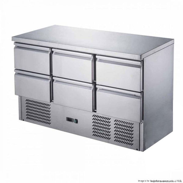 FED-X XGNS1300-6D - Workbench Fridge