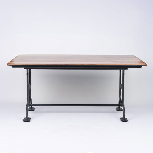 York Steel Rectangle Dining Table with Supermatte Smart Top 160x90cm