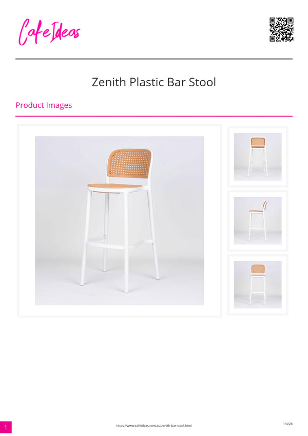 Zenith Plastic Bar Stool