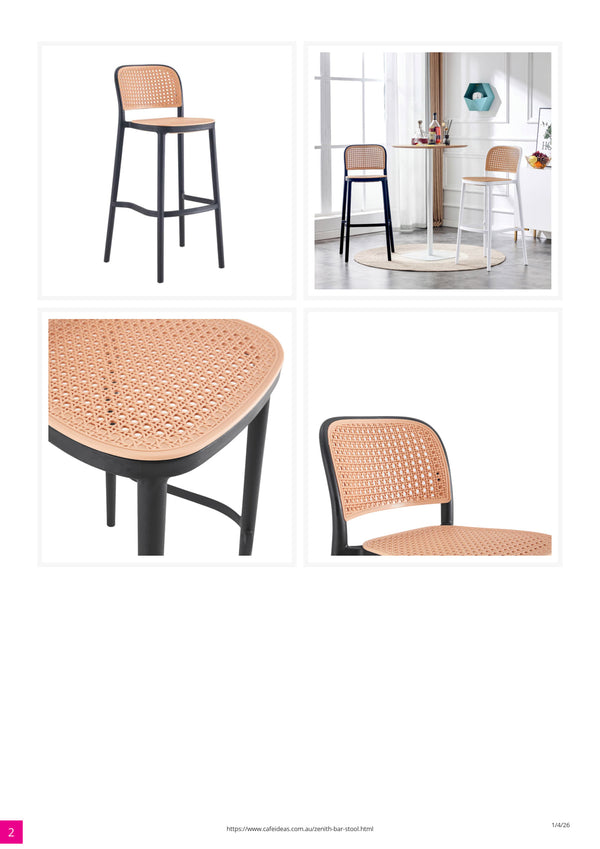 Zenith Plastic Bar Stool