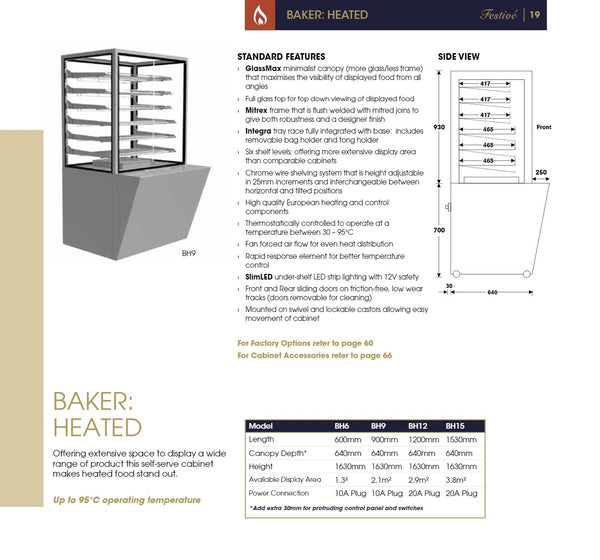Festive Baker 600 - Heated Display