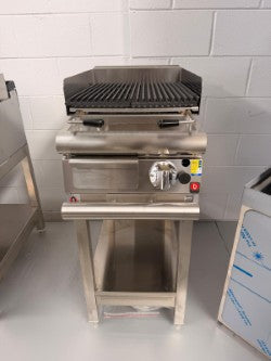 Baron Q70SGL/G403 + 70CAV4 1 Burner Gas Lava Rock Chargrill + Stand