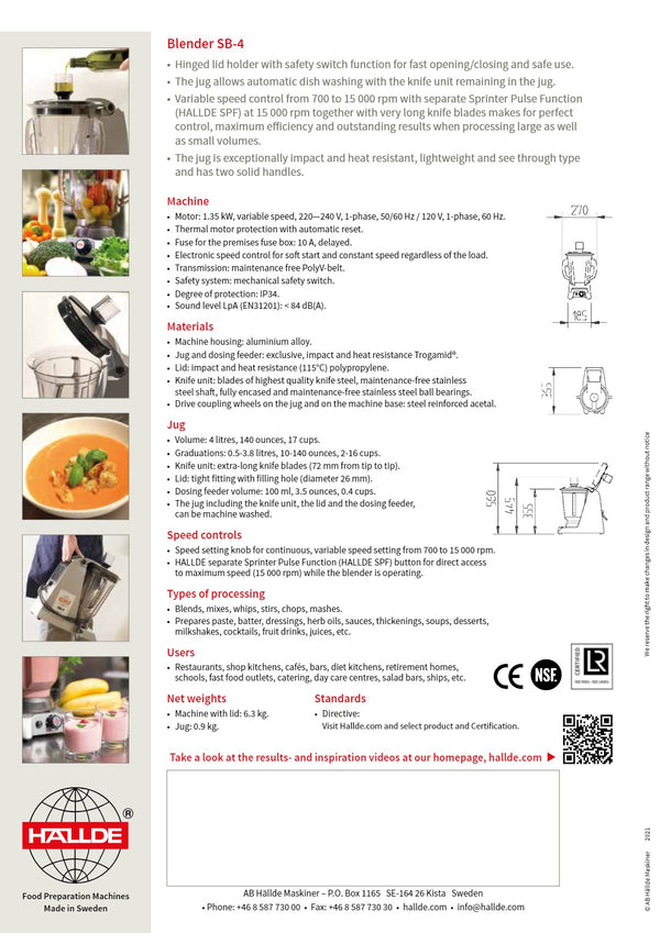 Hallde SB-4 - Blender