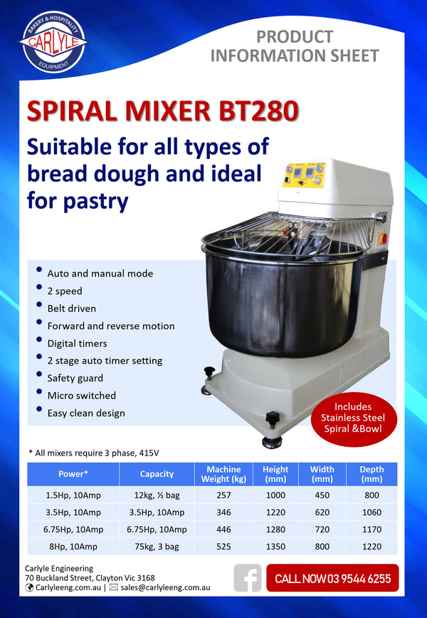 Carlyle KL-202 - Spiral Mixer