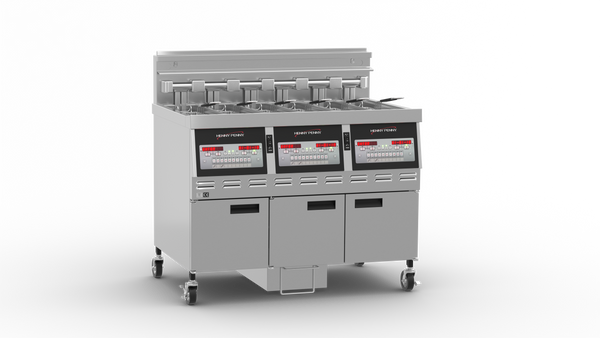 Henny Penny GVE 073FFF - Triple Well Open Fryer