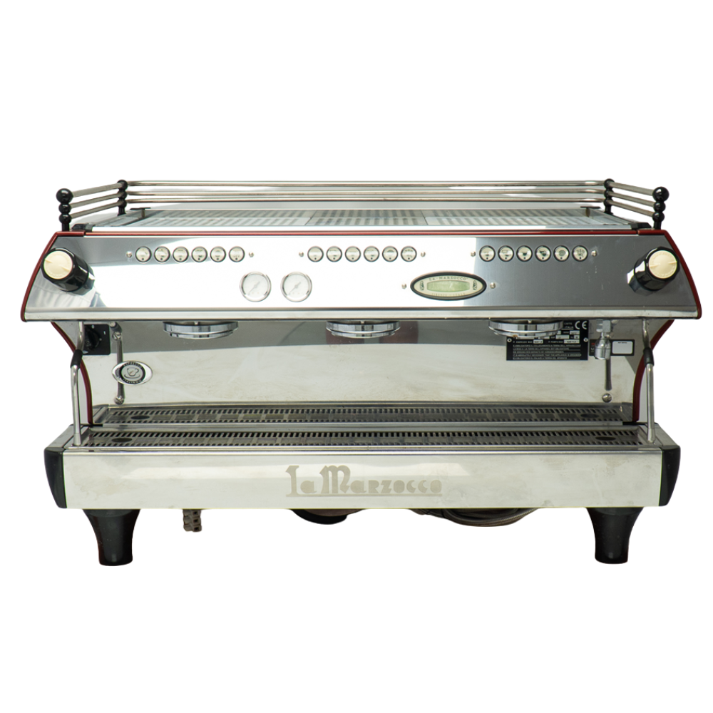 La Marzocco FB80 3 AV 3 Group Coffee Machine Red SilverChef