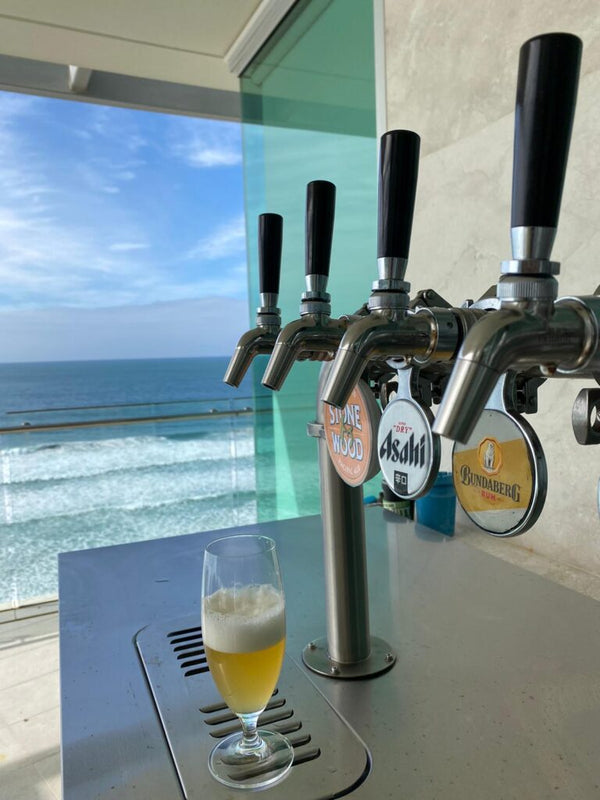 Kegs Off Tap KegMaster Super Deluxe Double Door Kegerator XL - Under Counter Keg Fridge