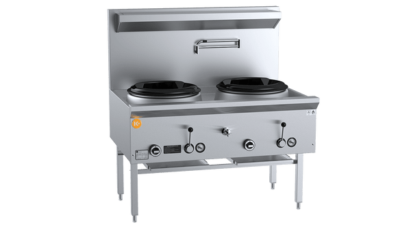 B+S K+ UFWWK-2 - Two Hole Waterless Wok Table