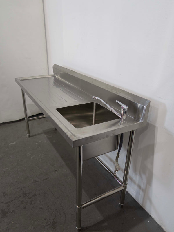 Simply Stainless SS06.1800C Stainless Steel Bench with Sink