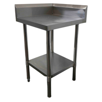 FED WBCB6-0600/A Stainless Steel Corner Bench