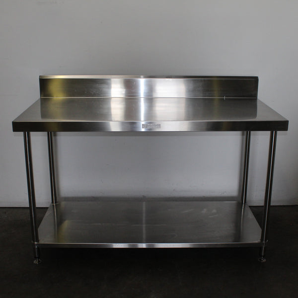 Simply Stainless Stainless Steel Bench with Splashback